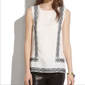 Madewell ivory sleeveless top